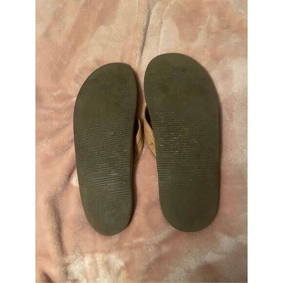 Men’s Rainbow Leather Flip Flops Sz 12 - Picture 3 of 7